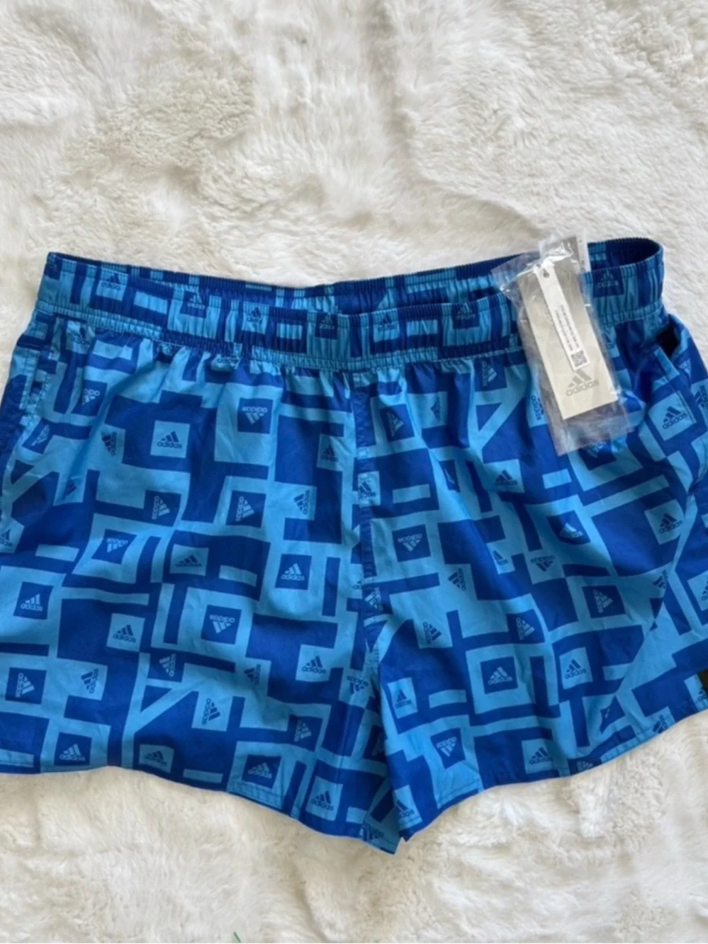 NWT Adidas Men's Graphic Blue Swim Shorts